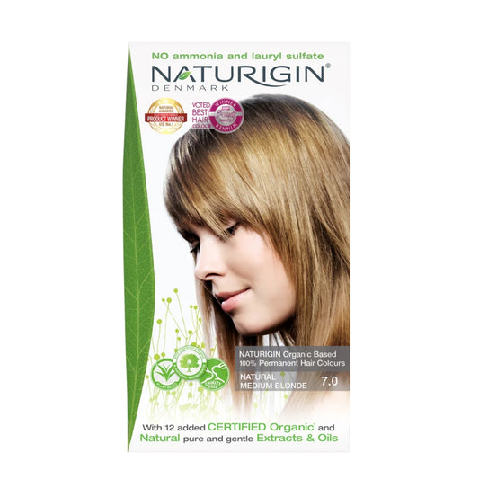 Naturigin | Natural Medium Blonde 7.0 Permanent Hair Colour