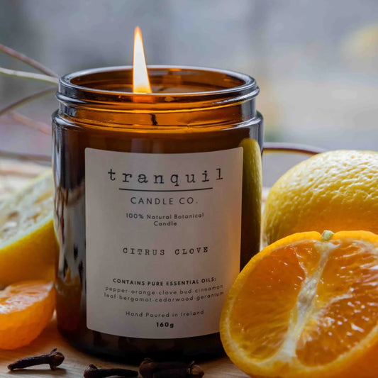 Tranquil Candle Co. Amber Candle - Citrus Clove